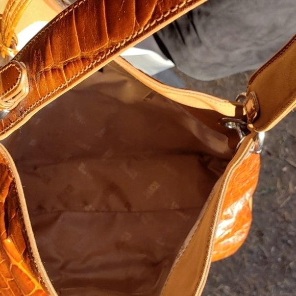 Brown Franco Sarto faux Crocodile embossed leather - Picture 6 of 7